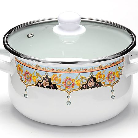 Кастрюля Mayer & Boch, с крышкой, 3,5 л. 2500725007 Кастрюля Mayer & Boch, с крышкой, 3,5 л. 2500725007Кастрюля изготовлена из углеродистой стали высокого качества с эмалированным покрытием. Внешние стенки оформлены деколью с рисунком. Эмалевое покрытие имеет существенные преимущества по показателям безопасности влияния на организм человека, санитарным свойствам, простоте ухода и рассчитан на длительный срок эксплуатации. Оно устойчиво к перепадам температуры до +220°С, обладает высокой механической прочностью, противостоит воздействию пищевых кислот. Крышка выполнена из жаропрочного стекла c ободом из нержавеющей стали и пароотводом. Также кастрюля оснащена двумя удобными ручками по бокам. Толщина стенок: 1 мм. Кастрюля пригодна для использования на всех видах плит, включая индукционные. Подходит для мытья в посудомоечной машине. В комплекте 2 предмета: кастрюля, крышка.
