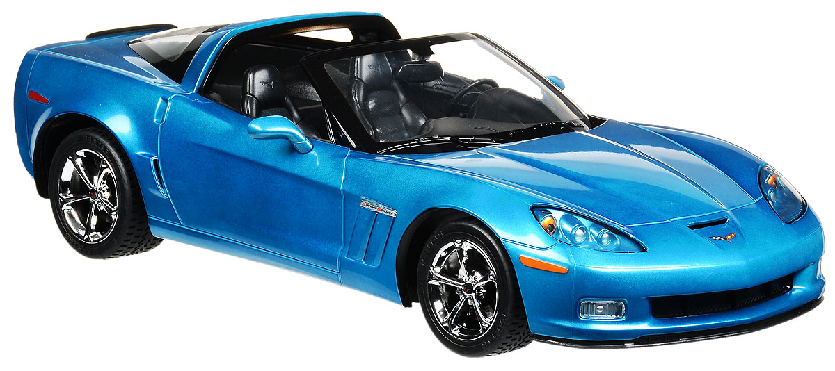 Rastar Радиоуправляемая модель Chevrolet Corvette C6 GS цвет голубой масштаб 1:1242700_синий Rastar Радиоуправляемая модель Chevrolet Corvette C6 GS цвет голубой масштаб 1:1242700_синийРадиоуправляемая модель Rastar Chevrolet Corvette C6 GS станет отличным подарком любому мальчику! Все дети хотят иметь в наборе своих игрушек ослепительные, невероятные и крутые автомобили на радиоуправлении. Тем более, если это автомобиль известной марки с проработкой всех деталей, удивляющий приятным качеством и видом. Одной из таких моделей является автомобиль на радиоуправлении Rastar Chevrolet Corvette C6 GS. Это точная копия настоящего авто в масштабе 1:12. Авто обладает неповторимым провокационным стилем и спортивным характером. Потрясающая маневренность, динамика и покладистость - отличительные качества этой модели. Возможные движения: вперед, назад, вправо, влево, остановка. Имеются световые эффекты. Пульт управления работает на частоте 27 MHz. Для работы игрушки необходимы 5 батареек типа АА (не входят в комплект). Для работы пульта управления необходима 1 батарейка 9V (6F22) (не входит в комплект).