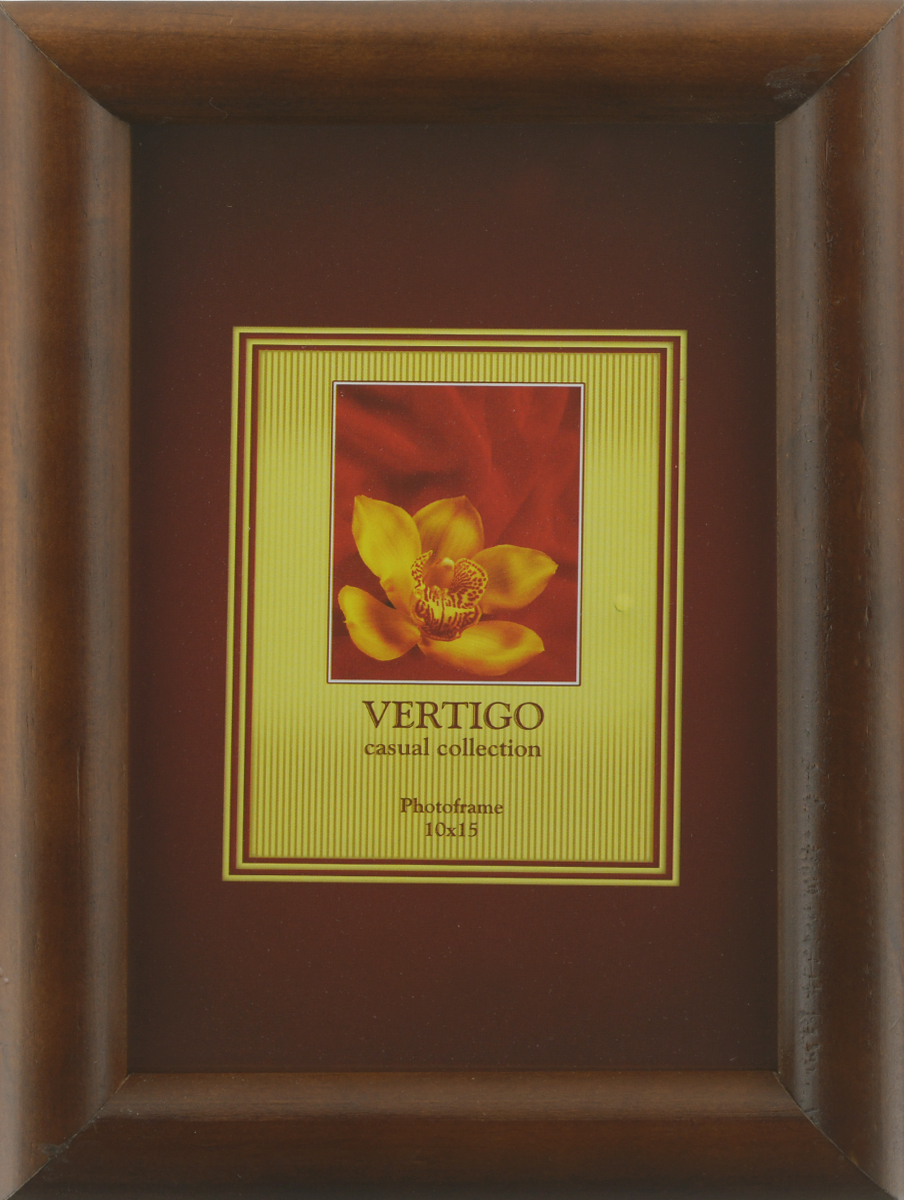 Фоторамка Vertigo Toscana, цвет: темно-коричневый, 10 х 15 см12194 WF-022/194 Фоторамка Vertigo Toscana, цвет: темно-коричневый, 10 х 15 см12194 WF-022/194Фоторамка Vertigo Toscana выполнена из дерева и стекла, защищающего фотографию. Оборотная сторона рамки оснащена специальной ножкой, благодаря которой ее можно поставить на стол или любое другое место в доме или офисе. Также изделие оснащено специальными отверстиями для подвешивания на стену. Такая фоторамка поможет вам оригинально и стильно дополнить интерьер помещения, а также позволит сохранить память о дорогих вам людях и интересных событиях вашей жизни.