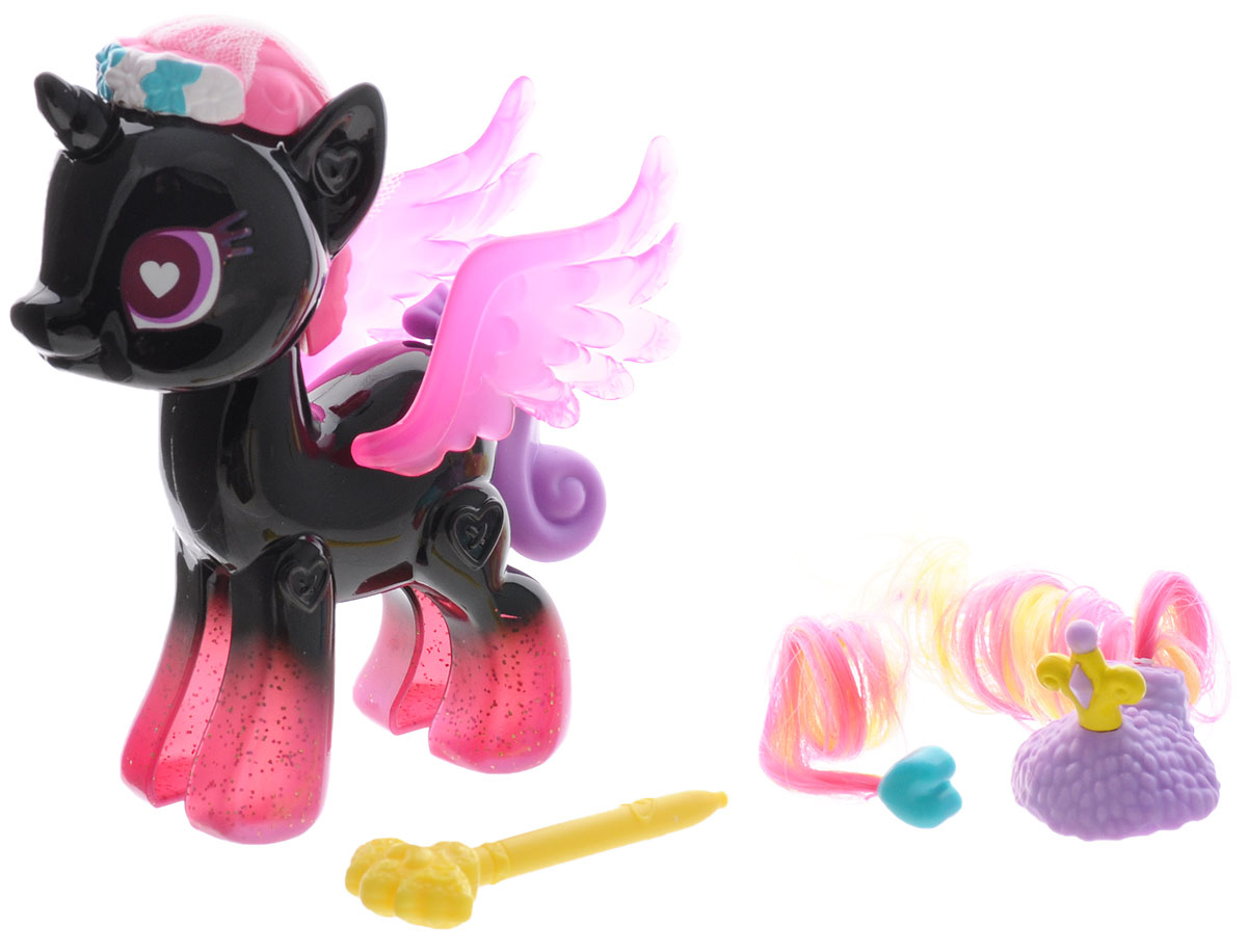 My Little Pony Игровой набор Princess CadanceB3591EU4_B3011 My Little Pony Игровой набор Princess CadanceB3591EU4_B3011Игровой набор My Little Pony Princess Cadance откроет перед вашей малышкой невероятные возможности! Девочка сможет сама собрать свою любимую пони - или придумать уникальную, комбинируя элементы из разных наборов. В набор входят элементы фигурки пони Принцессы Каденс - 2 детали туловища, 2 гривы, 2 хвостика, крылья и другие аксессуары, которыми малышка сможет украсить пони по своему вкусу. Все элементы набора выполнены из прочного безопасного пластика. Они легко соединяются друг с другом, и собрать пони не составит труда. Элементы набора совместимы с другими элементами из серии My Little Pony Pop Design-A-Pony, что позволит малышке создать собственную, уникальную пони. Игра с таким набором не только подарит девочке множество счастливых мгновений, но и поможет развить мелкую моторику рук и творческие способности.
