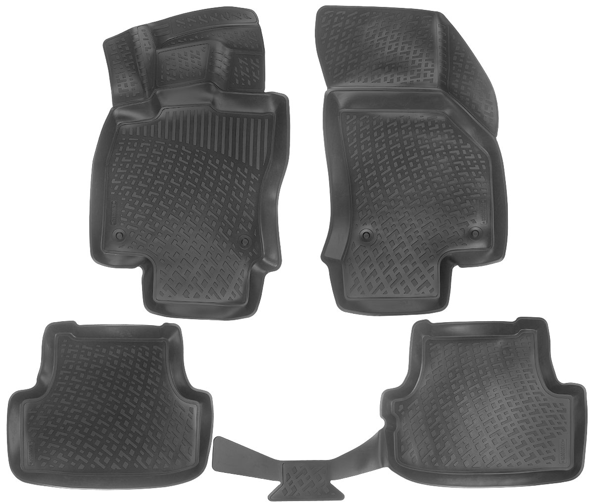 Набор автомобильных ковриков L.Locker Audi A3 (8V) Sportback 2012, в салон, 4 шт0200020301 Набор автомобильных ковриков L.Locker Audi A3 (8V) Sportback 2012, в салон, 4 шт0200020301Набор L.Locker Audi A3 (8V) Sportback 2012, изготовленный из полиуретана, состоит из 4 ковриков, которые производятся индивидуально для каждой модели автомобиля. Изделие точно повторяет геометрию пола автомобиля, имеет высокий борт, обладает повышенной износоустойчивостью, лишен резкого запаха и сохраняет свои потребительские свойства в широком диапазоне температур от -50°С до +80°С. В набор входят 7 специальных креплений и инструкция на русском языке по их фиксации. Комплектация: 4 шт. Размер ковриков: 87 см х 55 см; 58 см х 46 см; 106 см х 46 см; 84 см х 51 см.