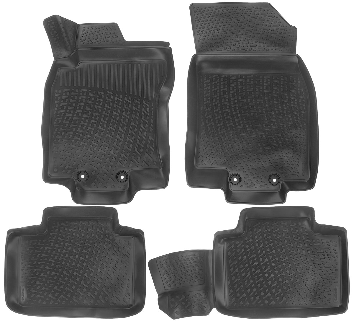 Набор автомобильных ковриков L.Locker Nissan X-Trail (3) 2013, в салон, 4 шт0205040301 Набор автомобильных ковриков L.Locker Nissan X-Trail (3) 2013, в салон, 4 шт0205040301Набор L.Locker Nissan X-Trail (3) 2013, изготовленный из полиуретана, состоит из 4 антискользящих 3D ковриков, которые производятся индивидуально для каждой модели автомобиля. Изделие точно повторяет геометрию пола автомобиля, имеет высокий борт, обладает повышенной износоустойчивостью, лишено резкого запаха и сохраняет свои потребительские свойства в широком диапазоне температур от -50°С до +50°С. Комплектация: 4 шт. Размер ковриков: 80 см х 55 см; 85 см х 47 см; 48 см х 57 см; 86 см х 55 см.