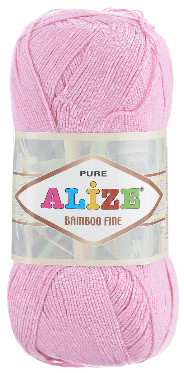 Пряжа для вязания Alize Bamboo Fine, цвет: розовый (194), 440 м, 100 г, 5 шт688988_194 Пряжа для вязания Alize Bamboo Fine, цвет: розовый (194), 440 м, 100 г, 5 шт688988_194Пряжа Alize Bamboo Fine подходит для ручного вязания детям и взрослым. Пряжа однотонная, приятная на ощупь, хорошо лежит в полотне. Изделия из такой нити получаются мягкие и красивые. Рекомендованные спицы 2,5-3,5 мм и крючок для вязания 1-3 мм. Состав: 100% бамбук.