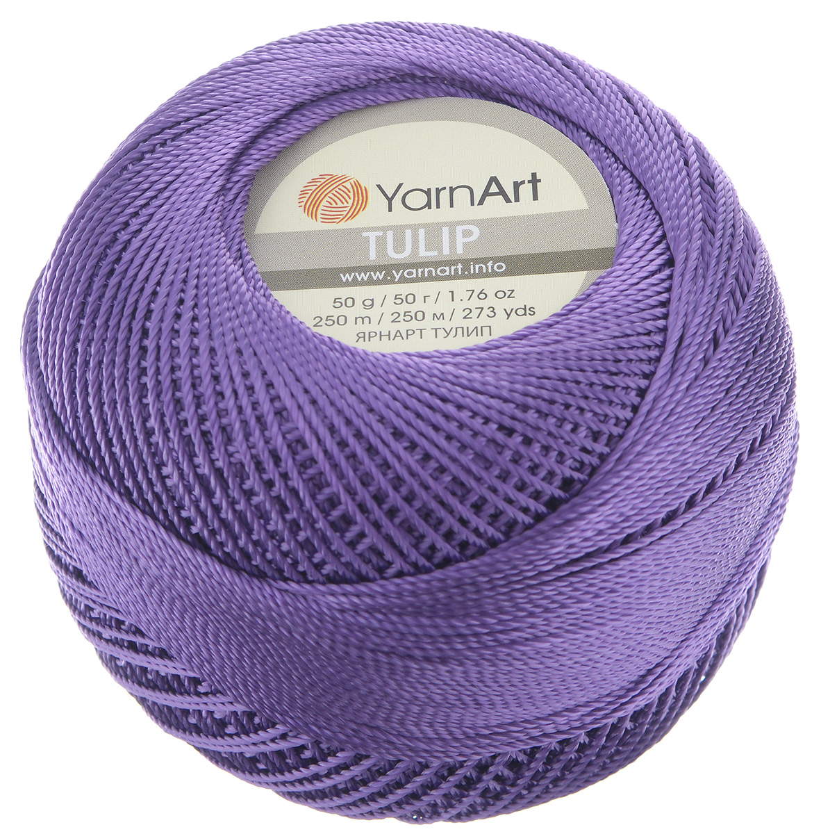 Пряжа для вязания YarnArt Tulip, цвет: темно-сиреневый (478), 250 м, 50 г, 6 шт372017_478 Пряжа для вязания YarnArt Tulip, цвет: темно-сиреневый (478), 250 м, 50 г, 6 шт372017_478Пряжа для вязания YarnArt Tulip изготовлена из 100% микрофибры. Пряжа приятная на ощупь, легкая, тонкая и упругая. Хорошо смотрится практически в любых узорах, не косит, послушно ложится в узоры и спицами, и крючком. Ниточка блестящая и такими же блестящими получаются изделия из нее. Нить удобна и практична тем, что хорошо смотрится как в объемных рельефных узорах, так и в самой простой чулочной вязке. Пряжа Tulip - классический вариант демисезонной пряжи, идеальна для создания летней одежды, купальников, аксессуаров, бижутерии, салфеток, ирландского кружева, жгутов и прочего. Нежная текстура ниток подходит для создания одежды детям. Изделия получаются легкими, не деформируются и не вытягиваются ни при вязании, ни при последующей носке. Микрофибра гипоаллергенна, поэтому вязаные вещи подходят даже для чувствительной кожи. Богатая цветовая гамма однотонных и меланжевых расцветок порадует рукодельниц и удовлетворит даже самых взыскательных модниц. Нить очень...