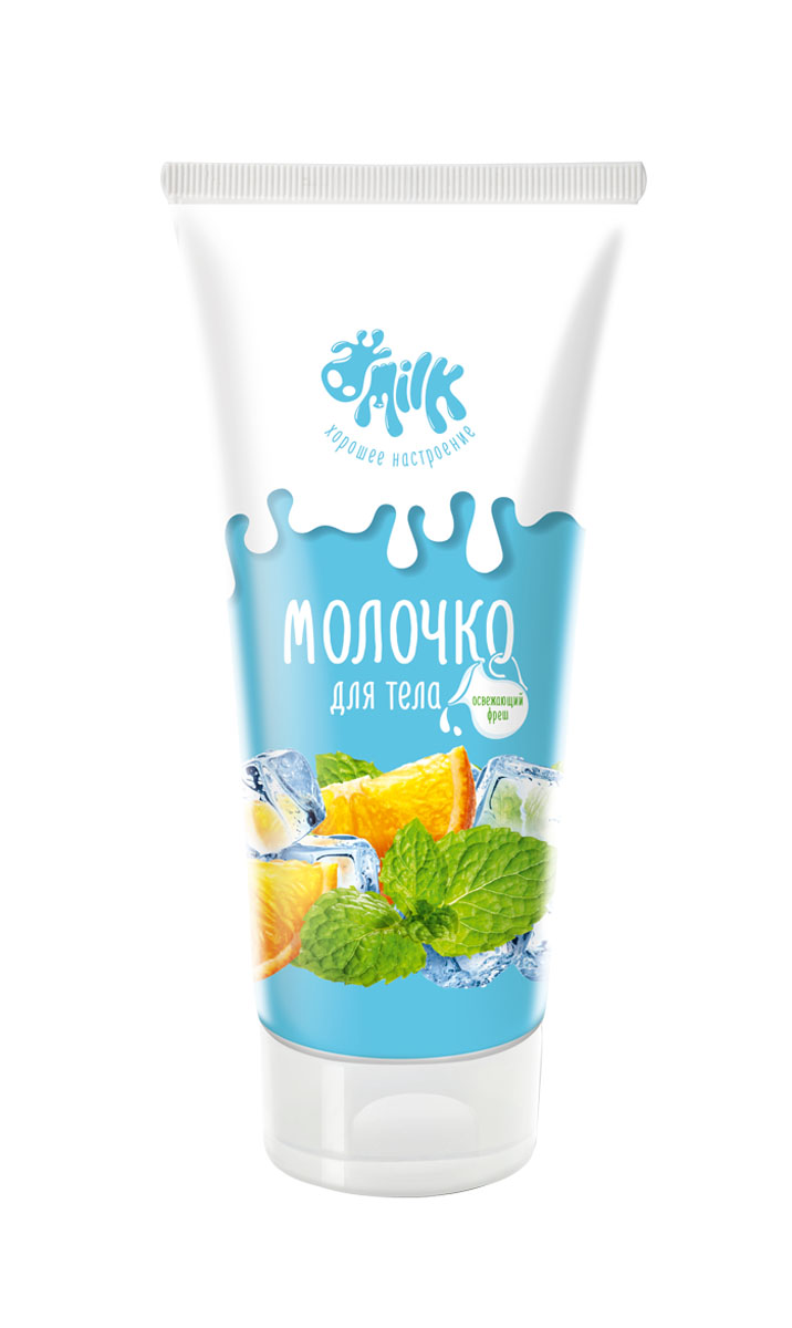 Milk Молочко для тела Освежающий фреш, 200 мл31046 Milk Молочко для тела Освежающий фреш, 200 мл31046Легкая текстура, манящий дизайн и потрясающий аромат фруктового мохито воплотились в этом нежном молочке для тела. Протеины молока и натуральные экстракты сочного апельсина, зеленого чая и свежесобранной мяты усиливают действие формулы, благодаря чему Ваша кожа становится заметно более гладкой и подтянутой. Молочко питает и увлажняет, быстро впитывается и не оставляет жирного блеска на коже, заряжает сочными яркими эмоциями. Хорошего настроения!