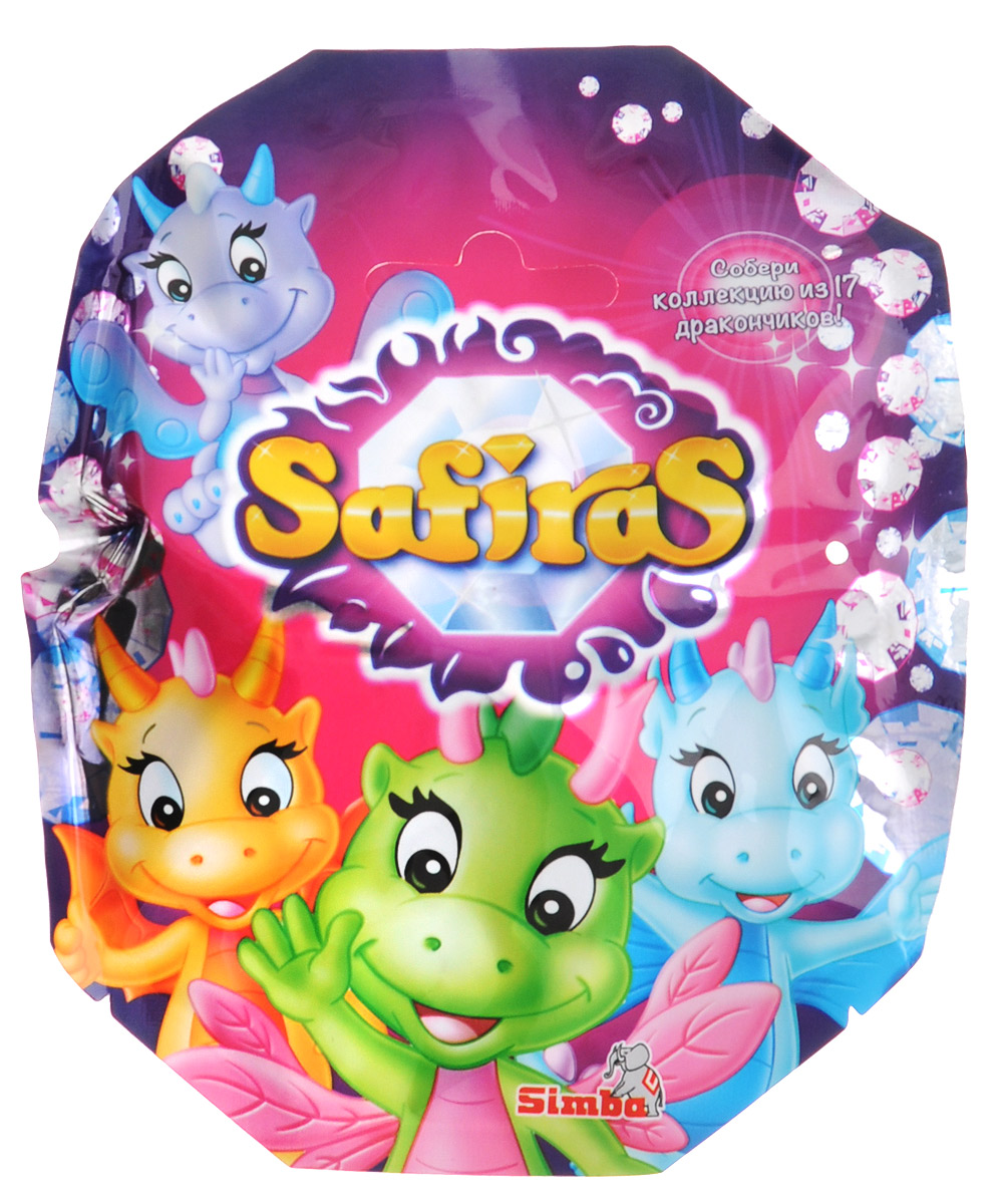 Simba Фигурка Дракончик Safiras 4 стихии5952050 Simba Фигурка Дракончик Safiras 4 стихии5952050Дракончик Safiras - это игрушка-сюрприз. Пяти-шестисантиметровая фигурка маленького дракона изготовлена из флокированного пластика - на ощупь немного напоминает бархат. Серия флоковых игрушек Safiras - это волшебный мир драконов сказочной страны Теракона. Это захватывающая история дружбы, взаимовыручки, приключений и, конечно, волшебства. В серии 17 драконов, которые разделены на 4 стихии (земля, вода, огонь, воздух), плюс отрицательный герой Драки. Он снова и снова пытается украсть чей-нибудь драгоценный камень, но действует так неловко и неуклюже, что остальные драконы не могут на него злиться, они даже сочувствуют ему. Фигурки упакованы в закрытые непрозрачные пакетики. Каждый дракончик является сюрпризом, поэтому выбрать конкретного персонажа нельзя. Вы получаете фигурку дракончика в непрозрачном запаянном пакетике, и не узнаете, какой дракончик внутри, пока не откроете пакетик. К каждой игрушке прилагается карточка с описанием.