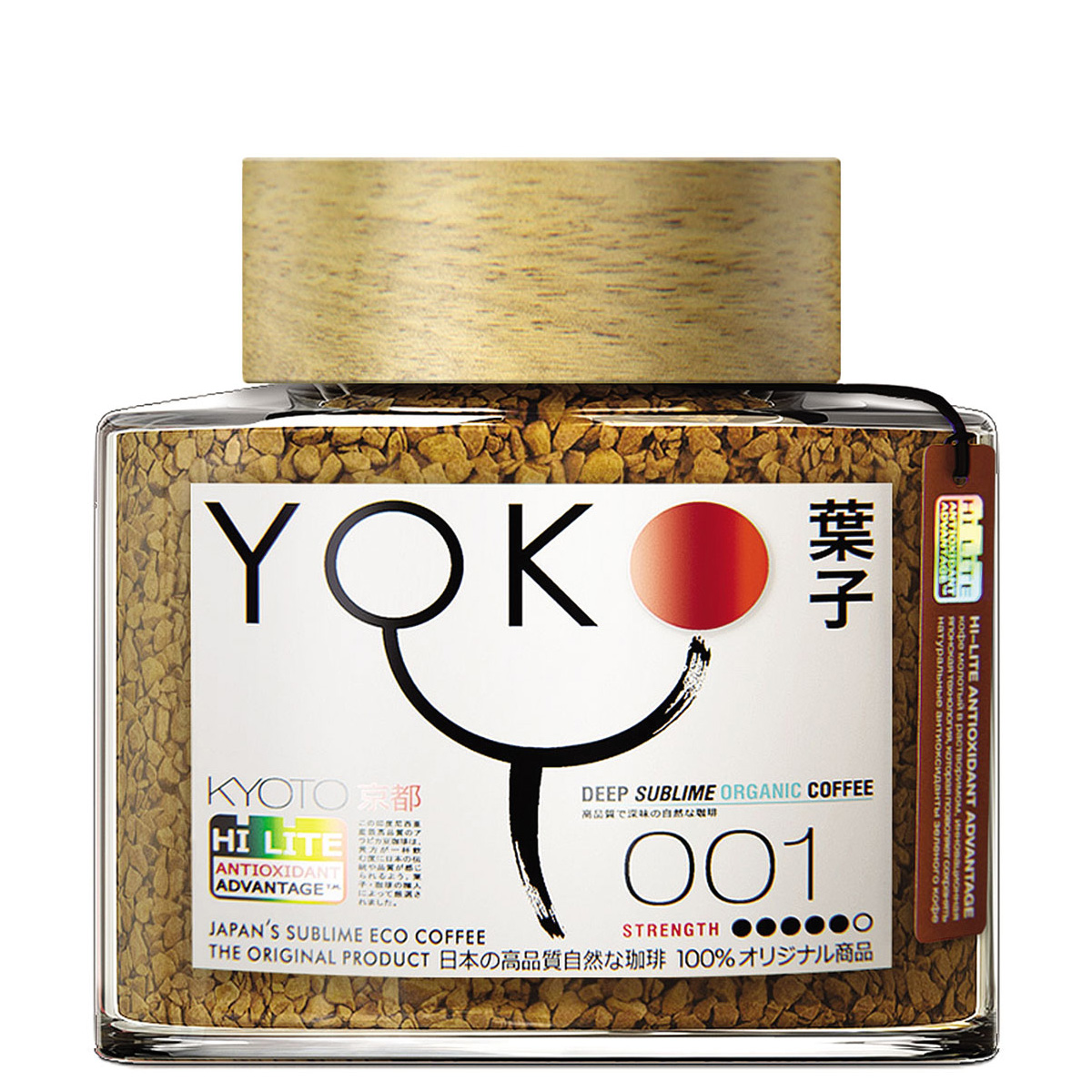 Yoko 001 blеnd кофе растворимый в стеклянной банке, 100 г4607141338663 Yoko 001 blеnd кофе растворимый в стеклянной банке, 100 г4607141338663Yoko 001 blеnd изготовлен по новейшей технологии HI-LITE, разработанной японскими учеными. Она позволяет сохранить все полезные свойства зеленого кофе, главным из которых является высокое содержание натуральных антиоксидантов. YOKO -это инновационные технологии и уважение к традициям в одной чашке кофе.