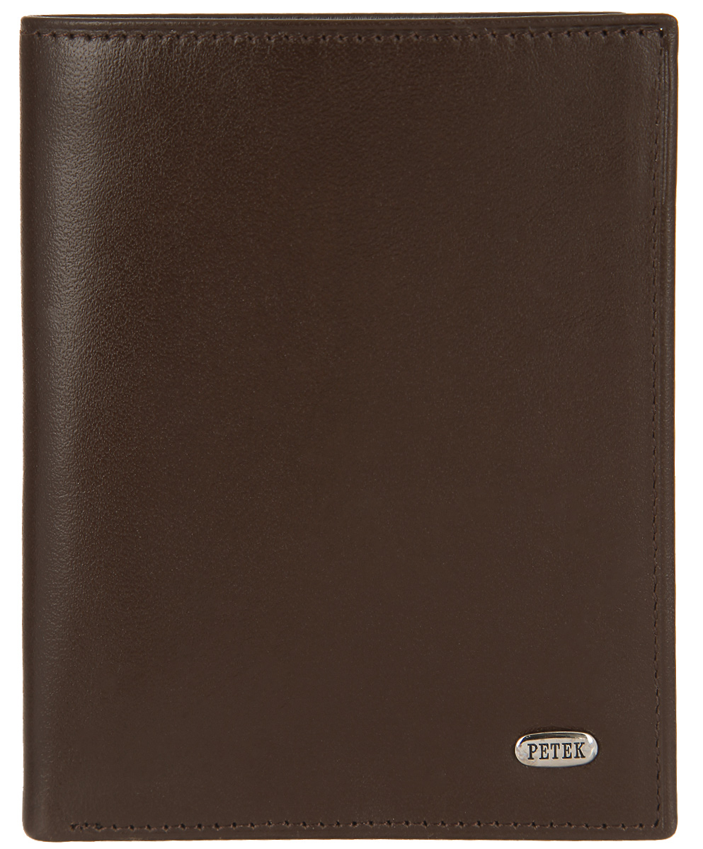 Портмоне мужское Petek 1855, цвет: коричневый. 184.000.02184.000.02 D.Brown Портмоне мужское Petek 1855, цвет: коричневый. 184.000.02184.000.02 D.BrownСтильное мужское портмоне Petek 1855 выполнено из натуральной гладкой кожи и оформлено металлической фурнитурой с символикой бренда. Внутренняя часть изделия выполнена из текстиля и натуральной кожи. Изделие раскладывается пополам. Внутри размещено два отделения для купюр, три кармашка для кредитных карт или визиток, боковой кармашек и кармашек с сетчатым окошком для фото. Изделие поставляется в фирменной упаковке. Стильное портмоне Petek 1855 станет отличным подарком для человека, ценящего качественные и практичные вещи.