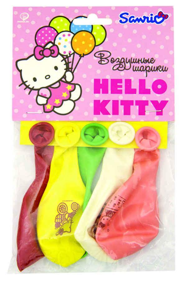 Веселая затея Набор воздушных шаров Hello Kitty 5 шт1111-0381 Веселая затея Набор воздушных шаров Hello Kitty 5 шт1111-0381Набор воздушных шаров Веселая затея включает в себя 5 шариков с изображениями кошечки Китти. Воздушные шарики помогут украсить место вашего праздника, праздничный стол или стать достойной наградой за победу в конкурсе. Эти яркие праздничные аксессуары поднимут настроение вам и вашим гостям!