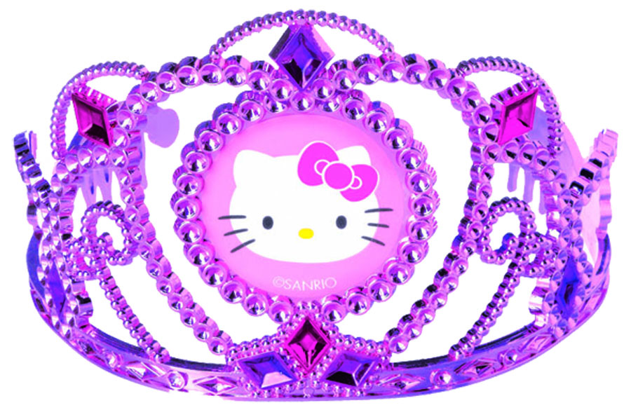 Веселая затея Тиара Hello Kitty1501-1394 Веселая затея Тиара Hello Kitty1501-1394Детская тиара Веселая затея Hello Kitty не оставит равнодушной вашу малышку. Тиара выполнена из пластика, покрытого металлическим напылением. Розовая фигурная тиара дополнена изображением кошечки Китти. Края тиары укреплены гребешками, чтобы она не соскользнула с головы юной принцессы. Такой аксессуар дополнит карнавальный костюм и придаст настроение любому детскому празднику.