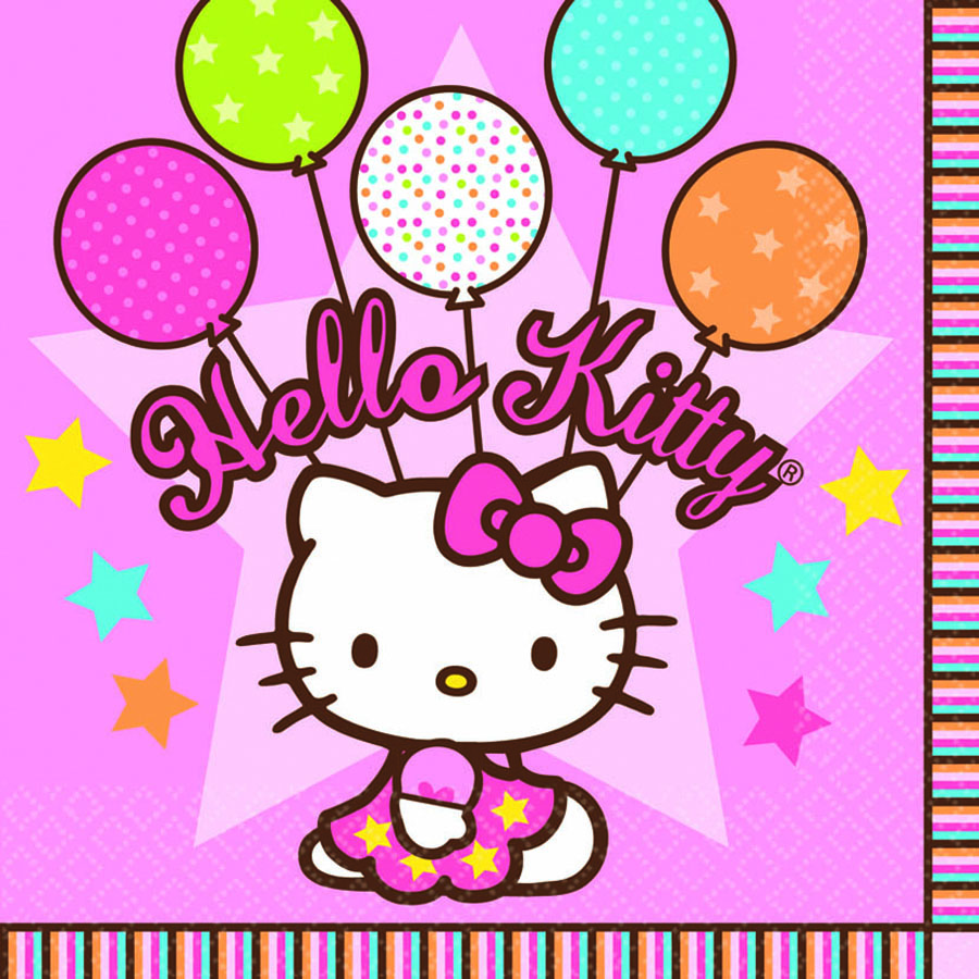 Amscan Салфетка Hello Kitty 33 х 33 см 16 шт1502-0930 Amscan Салфетка Hello Kitty 33 х 33 см 16 шт1502-0930Набор Amscan состоит из 16 бумажных салфеток с нарядной кошечкой Китти и воздушными шариками. Вам хочется красиво отметить встречу юных подружек - коллекция Hello Kitty идеальный вариант для оформления праздника.