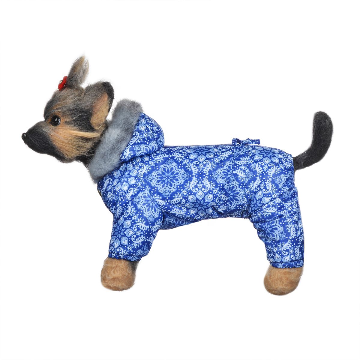 Комбинезон для собак Dogmoda Winter, зимний, для мальчика, цвет: синий, белый. Размер 2 (M)DM-150336-2 Комбинезон для собак Dogmoda Winter, зимний, для мальчика, цвет: синий, белый. Размер 2 (M)DM-150336-2Зимний комбинезон для собак Dogmoda Winter отлично подойдет для прогулок в зимнее время года. Комбинезон изготовлен из полиэстера, защищающего от ветра и снега, с утеплителем из синтепона, который сохранит тепло даже в сильные морозы, а на подкладке используется искусственный мех, который обеспечивает отличный воздухообмен. Комбинезон с капюшоном застегивается на кнопки, благодаря чему его легко надевать и снимать. Капюшон украшен искусственным мехом и не отстегивается. Низ рукавов и брючин оснащен внутренними резинками, которые мягко обхватывают лапки, не позволяя просачиваться холодному воздуху. На пояснице комбинезон затягивается на шнурок-кулиску. Благодаря такому комбинезону простуда не грозит вашему питомцу.