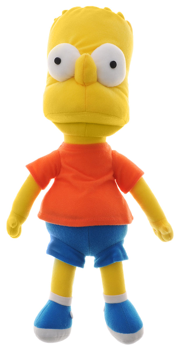 Simpsons Мягкая игрушка Барт Симпсон цвет желтый синий морковный 37 смSBL1 Simpsons Мягкая игрушка Барт Симпсон цвет желтый синий морковный 37 смSBL1Мягкая игрушка Simpsons Барт подарит вашему ребенку много радости и веселья. Изготовлена игрушка из прочных и безопасных для ребенка материалов. Удивительно приятная на ощупь игрушка выполнена в виде Барта Симпсона, персонажа культового мультфильма Симпсоны. Одет Барт в футболку, шорты и ботинки. Он непоседлив, циничен, эгоистичен, в то же время наивен, иногда проявляет и хорошие стороны своей личности, такие как доброта, сочувствие. Его интересы: катание на скейте, просмотр шоу клоуна Красти, комиксы, видеоигры, хулиганские выходки. Чудесная мягкая игрушка непременно поднимет настроение своему поклоннику и станет замечательным подарком к любому празднику.