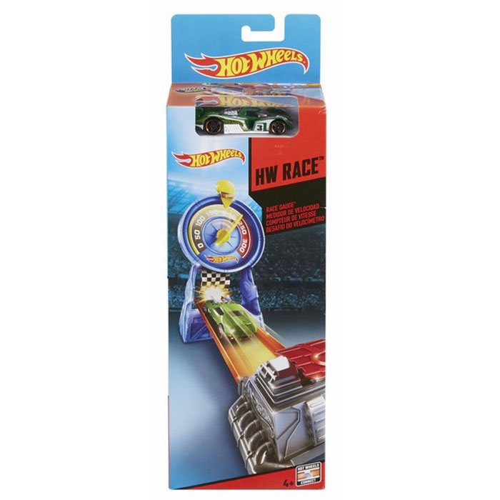 Hot Wheels Игровой набор Race GaugeCKJ24_CKJ25 Hot Wheels Игровой набор Race GaugeCKJ24_CKJ25Благодаря своему компактному размеру этот игровой набор Hot Wheels Race Gauge позволит вам устраивать головокружительные гонки в любом месте! Поставьте машинки на линию старта, оттяните назад пусковое устройство и мчитесь к победе. Постарайтесь набрать достаточную скорость, чтобы не врезаться в значок Hot Wheels, а перелететь через него. После игры трек можно легко сложить – до следующей гонки. Соединяется с другими трековыми наборами Hot Wheels (продаются отдельно). Порадуйте своего ребенка таким замечательным подарком.