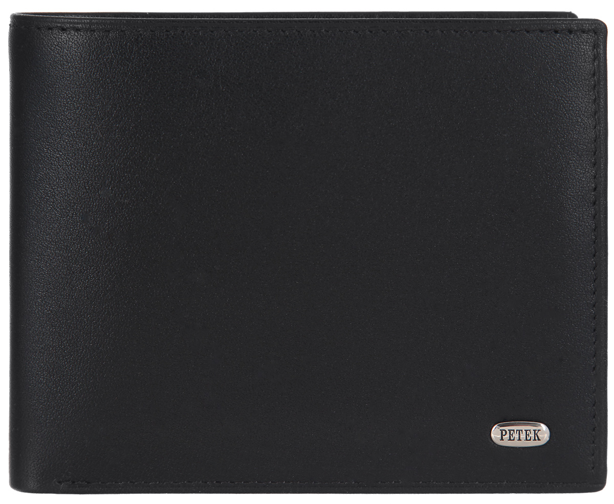 Портмоне мужское Petek 1855, цвет: черный. 179.000.01179.000.01 Black Портмоне мужское Petek 1855, цвет: черный. 179.000.01179.000.01 BlackСтильное мужское портмоне Petek выполнено из натуральной кожи и оформлено металлической фурнитурой с символикой бренда. Изделие раскладывается пополам. Внутри размещены два боковых кармана, два сетчатых кармана, два отделения для купюр, шесть кармашков для визитных карт. Изделие поставляется в фирменной упаковке. Стильное портмоне Petek станет отличным подарком для человека, ценящего качественные и практичные вещи.