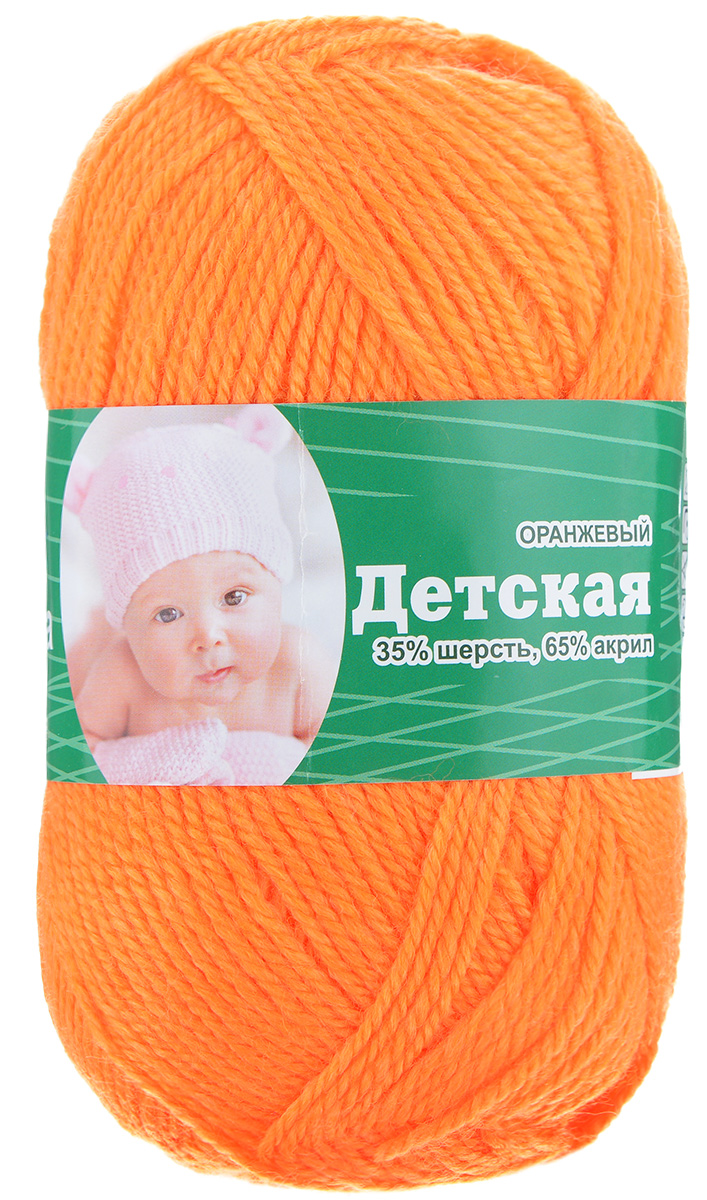 Пряжа для вязания Астра Baby, цвет: оранжевый, 150 м, 50 г, 4 шт488346_оранжевый Пряжа для вязания Астра Baby, цвет: оранжевый, 150 м, 50 г, 4 шт488346_оранжевыйДетская пряжа для вязания Астра Детская изготовлена из акрила с добавлением шерсти. Изделия из этой пряжи предназначены для ручной стирки. Рекомендованный размер спиц: 2-4. Рекомендованный размер крючка: 2-4. Состав: 35% шерсть; 65% акрил.