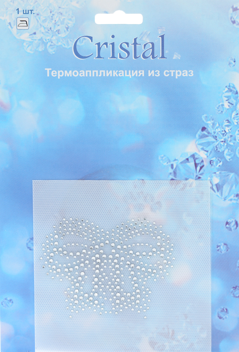 Термоаппликация из страз Cristal, 7 см х 9,3 см7712086_18401 Термоаппликация из страз Cristal, 7 см х 9,3 см7712086_18401Термоаппликация из страз Cristal изготовлена из высококачественного стекла и выполнена в виде банта. Она позволит вам украсить одежду, аксессуары или текстиль. Изделие с оборотной стороны оснащено клейкой поверхностью. Достаточно приложить стразы к ткани и прогладить утюгом. Украшение из страз Cristal поможет сделать любую вещь оригинальной и неповторимой.