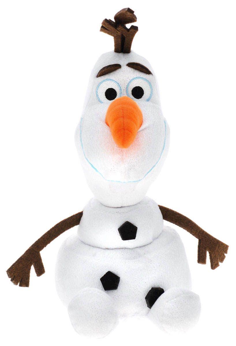 TY Мягкая озвученная игрушка Olaf цвет белый 33 см90152 TY Мягкая озвученная игрушка Olaf цвет белый 33 см90152Мягкая озвученная игрушка TY Olaf выполнена в виде снеговика Олафа - персонажа мультфильма Холодное сердце. Игрушка изготовлена из высококачественного текстильного материала. Глазки вышиты нитками. Специальные гранулы, используемые при ее набивке, способствуют развитию мелкой моторики рук малыша. При нажатии на нижнюю часть игрушки воспроизводятся веселые звуки, издаваемые персонажем в мультфильме. Созданный когда-то волшебными чарами Эльзы, Олаф - самый дружелюбный и жизнерадостный снеговик на свете. Наивный и никогда не унывающий Олаф все время попадает в забавные ситуации, а от любопытства его буквально разрывает на части. У Олафа есть заветная мечта - встретить лето. Этот забавный снеговик обязательно придется по душе своему поклоннику. Порадуйте своего ребенка таким замечательным подарком.