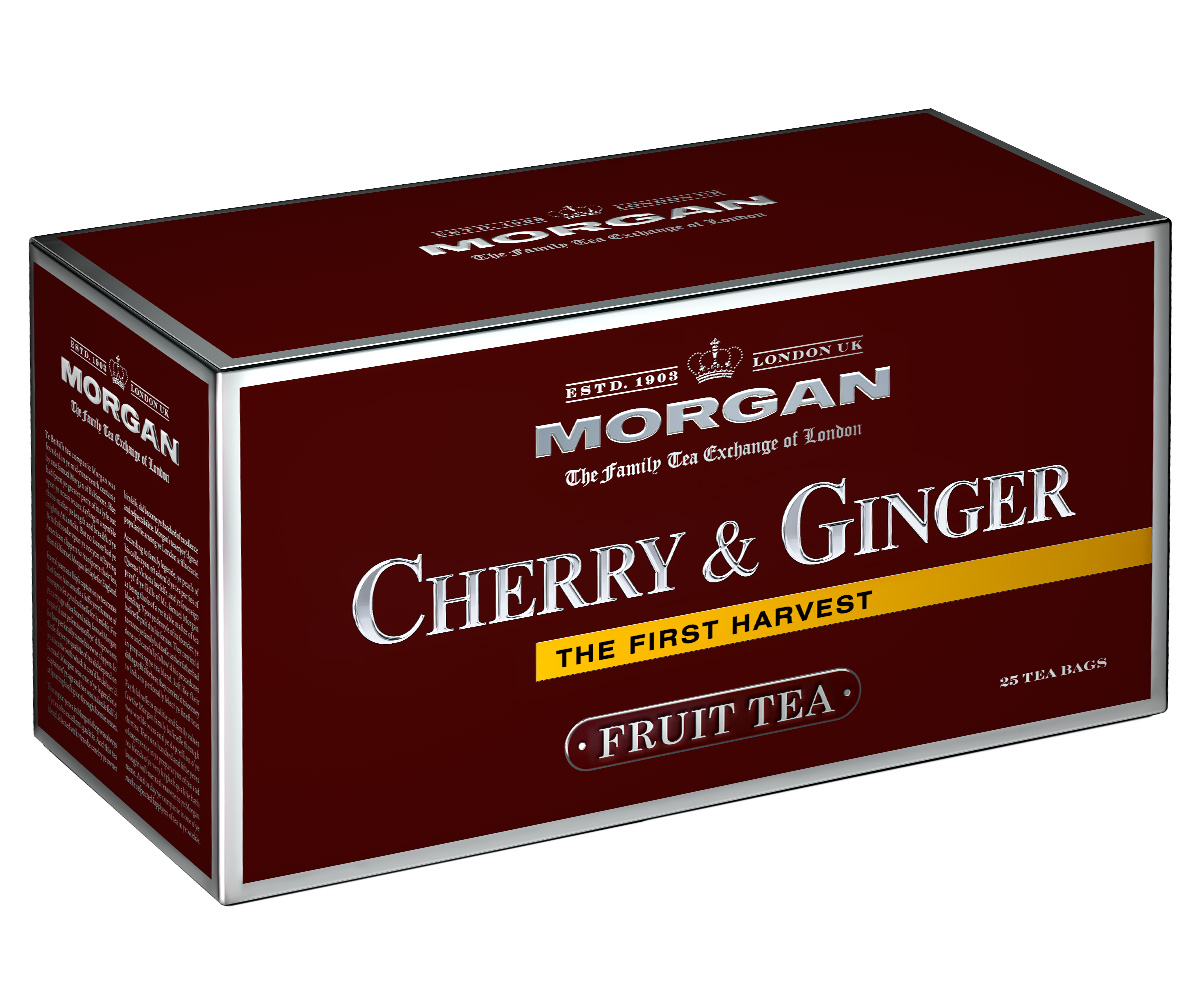 Morgan Cherry & Ginger чай в пакетиках, 25 шт4607141334368 Morgan Cherry & Ginger чай в пакетиках, 25 шт4607141334368Чай Morgan Cherry & Ginger - это изысканное сочетание каркаде, кусочков яблока, имбиря и шиповника. Он прекрасно освежит и зарядит энергией в любое время дня!