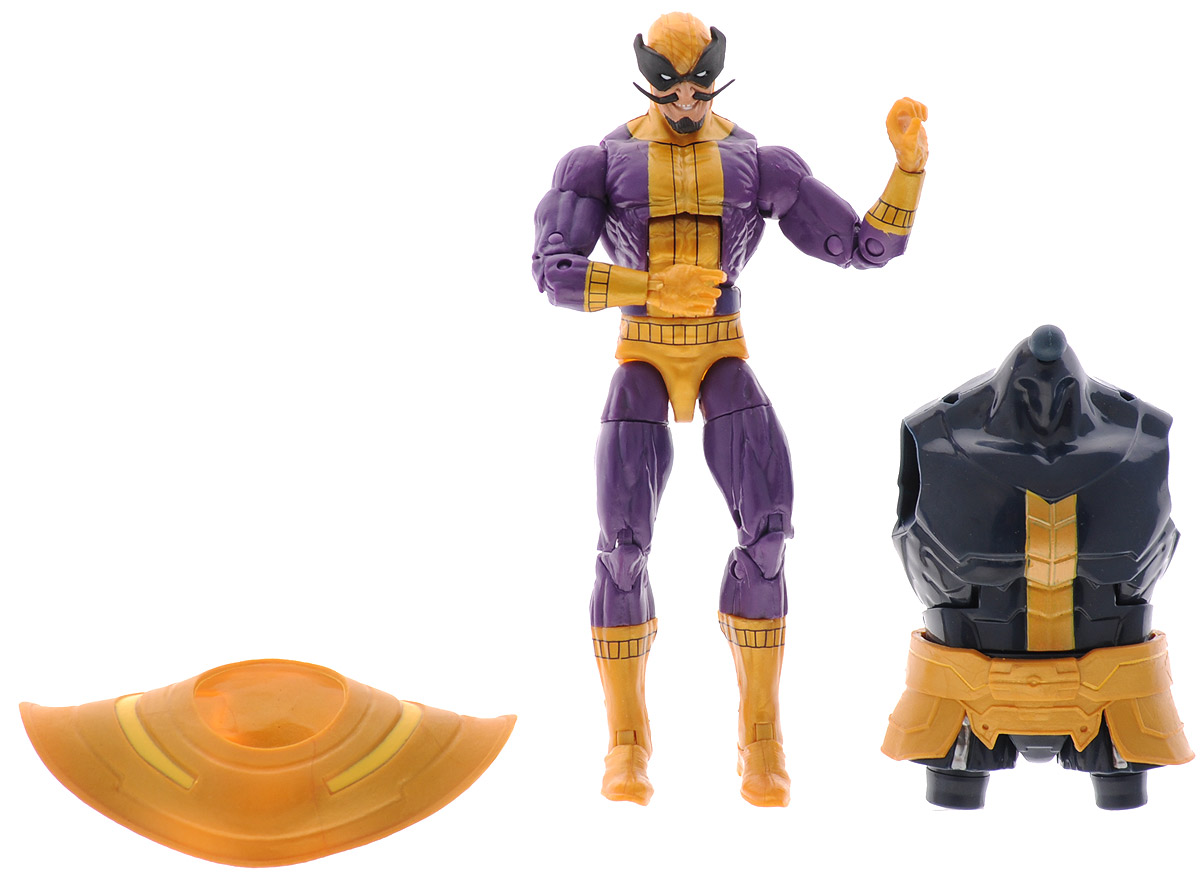 Marvel Фигурка BatrocB6355EU4_B2065 Marvel Фигурка BatrocB6355EU4_B2065Фигурка Marvel Batroc порадует любого поклонника знаменитой вселенной Marvel. Фигурка изготовлена из высококачественного прочного пластика и выполнена в виде супергероя Batroc. Голова, руки и ноги игрушки подвижны. Фигурка Marvel Batroc понравится как детям, так и взрослым коллекционерам, она станет отличным сувениром или займет достойное место в коллекции любого поклонника комиксов Marvel. Высота фигурки: 16 см. Внимание: в каждой коробке с фигуркой героя Marvel вложены части фигурки еще одного персонажа комиксов Marvel. Собрав всех супергероев в данной серии, вы одновременно соберете еще и фигурку Thanos!