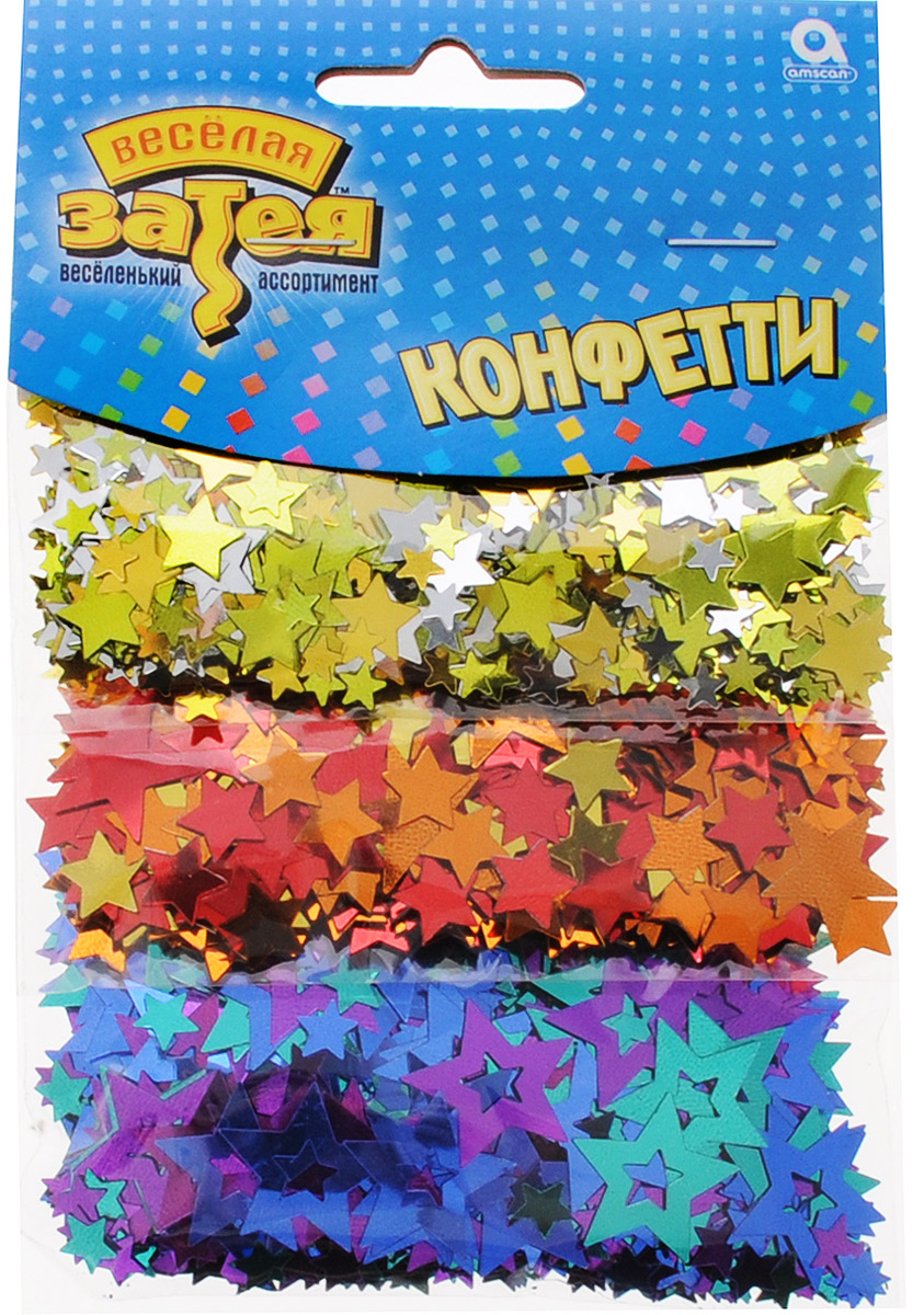 Веселая затея Конфетти Звездный Микс 3 вида 34 г1501-1509 Веселая затея Конфетти Звездный Микс 3 вида 34 г1501-1509Конфетти Звездный Микс представлено в трех дизайнах: звездочки разного размера в золотых, красно-оранжевых и фиолетовых тонах. Яркое конфетти - неотъемлемый атрибут праздников, в основном, балов, карнавалов, триумфальных шествий, а также дней рождений и свадебных торжеств. Конфетти осыпают друг друга участники празднеств или его сбрасывают сверху. Конфетти, рассыпанное на столе, является необычной и привлекательной формой украшения праздничного застолья. Еще один оригинальный способ порадовать друзей и близких - насыпьте конфетти в конверт с открыткой - это будет неожиданный сюрприз! Также конфетти - прекрасный материал для рукоделия.