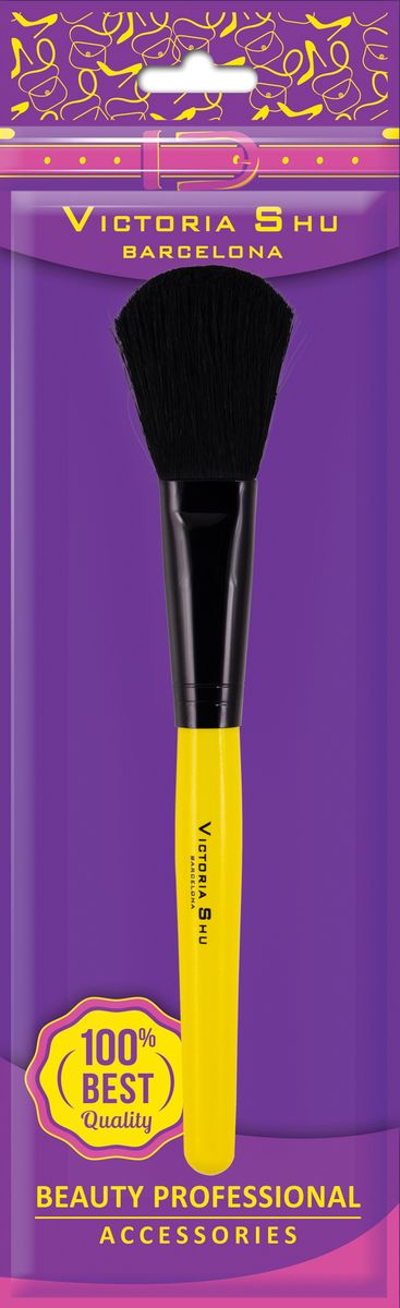 Victoria Shu Кисть для пудры и румян из натурального ворса B201, 27 г1051V15641 Victoria Shu Кисть для пудры и румян из натурального ворса B201, 27 г1051V15641Округлая форма универсальной кисти, изготовлена из натурального ворса. Оптимальна для нанесения компактной, рассыпчатой и бронзирующей пудры, а также румян. Захватывая нужное количество средства, кисть гарантирует максимально естественный и легкий макияж.
