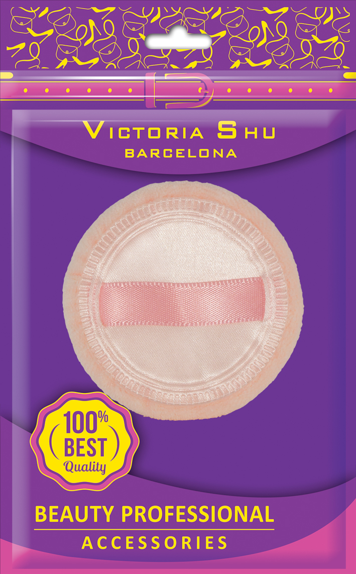Victoria Shu Пуховка для пудры S105, 8 г1056V15646 Victoria Shu Пуховка для пудры S105, 8 г1056V15646Розовая, нежнейшая на ощупь пуховка из натурального хлопка с атласной ленточкой - держателем поможет равномерно нанести компактную или рассыпчатую пудру на кожу лица, выровнять тон и превратит нанесение макияжа в настоящее удовольствие.