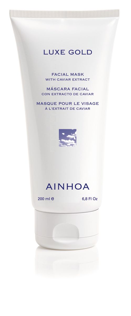 Ainhoa Luxe Gold Омолаживающая увлажняющая маска с экстрактом икры и золотой пудрой, 100 млR2009 Ainhoa Luxe Gold Омолаживающая увлажняющая маска с экстрактом икры и золотой пудрой, 100 млR2009Маска имеет приятную кремовую текстуру и прекрасно увлажняет кожу, заряжает ее энергией. Золотая пудра, входящая в состав, усиливает регенерацию клеток и способствует проникновению кислорода в кожу. Маска уменьшает морщины и омолаживает кожу. Активные компоненты: экстракт икры, гидролизованный протеин сои, бисаболол, золотая пудра. Способ применения: нанесите маску тонким слоем на предварительно очищенную кожу лица и шеи. Оставьте на 15-20 минут. Удалите с помощью влажного ватного диска или спонжа. Рекомендуется использовать 1-2 раза в неделю.