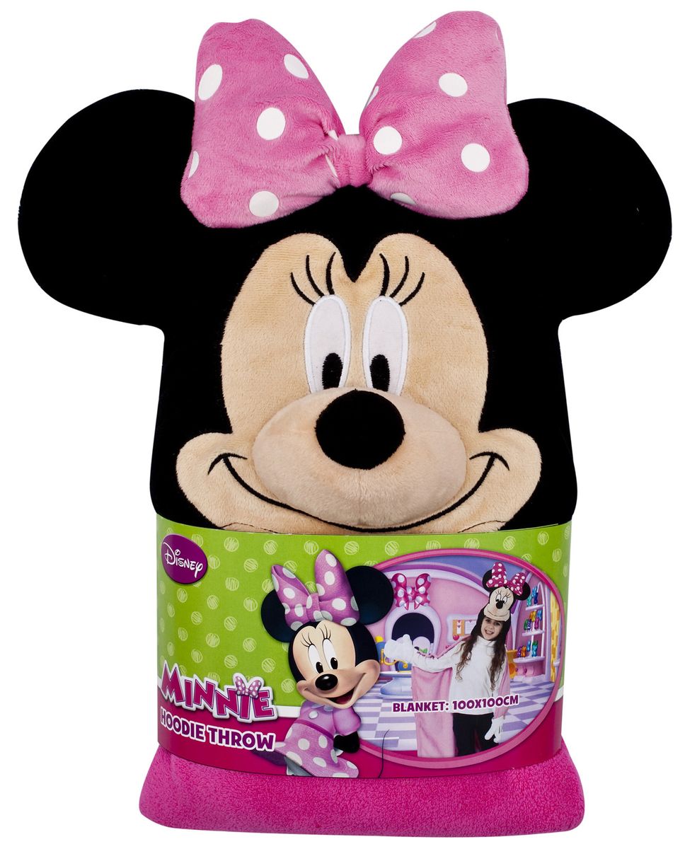 15485 Плед с капюшоном Minnie Mouse (Минни Маус), размер 100х100 см15485 15485 Плед с капюшоном Minnie Mouse (Минни Маус), размер 100х100 см15485Детский плед с капюшоном – удивительная и многофункциональная вещь, от приобретения которой выиграют все. Родители, потому что получают для своих любимых чад тёплое и мягкое покрывальце. Дети, потому что мягкий плед может использоваться как накидка или пончо, а это отличная возможность преобразиться из мальчика или девочки в любимого героя. Данная текстильная продукция занимает высокие позиции на потребительском рынке благодаря своим оригинальным дизайнам и безопасным материалам.