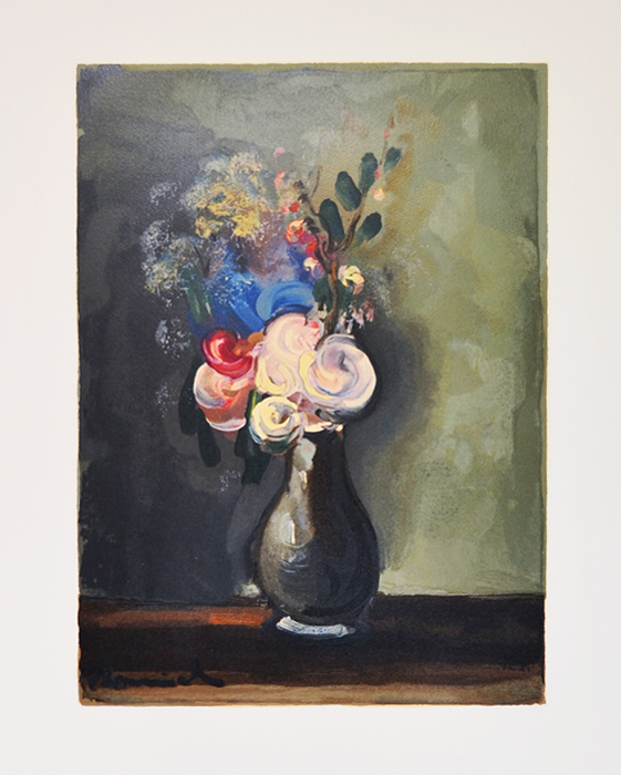Литография Букет роз (Le bouquet de roses). Морис де Вламинк. Натюрморт. Франция, 1930-е гг.АККАА Литография Букет роз (Le bouquet de roses). Морис де Вламинк. Натюрморт. Франция, 1930-е гг.АККААЛитография Букет роз (Le bouquet de roses). Франция, 1930-е гг. Автор - Морис де Вламинк (Maurice de Vlaminck, 1876-1958) — французский художник. Размер листа 55 х 74 см. Размер мотива 27 х 37 см. Сохранность коллекционная. Бумага Velin Arches. Подпись на доске в левом нижнем углу - Vlaminck.