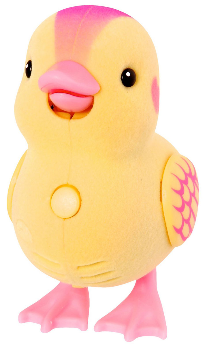 Moose Интерактивная игрушка Утенокyellow_duck/ast28152 (28156, 28157, 28158, 28159, 28160, 28161) Moose Интерактивная игрушка Утенокyellow_duck/ast28152 (28156, 28157, 28158, 28159, 28160, 28161)Интерактивная игрушка Moose Утенок без сомнения заинтригует детей, которые очень любят животных. Игрушка выполнена из прочных материалов, обладает интересным окрасом и особенным характером. На груди у утенка находится управляющая кнопка, если на нее нажать и удерживать, то утенок воспроизведет все, что услышит. Кроме того он уже знаюет несколько мелодий. Для того, чтобы он их исполнил достаточно погладить его. Чем больше вы будете его гладить, тем больше он будет петь. Выключатель находится на брюшке утенка. Для работы необходимы 2 батарейки типа АА(в комплект не входят).