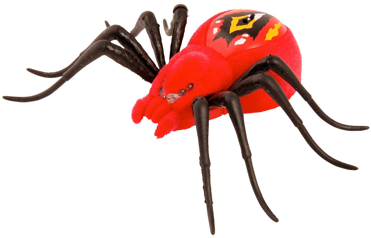 Moose Интерактивная игрушка Паучок цвет красныйred/ast29001 (29005, 29006, 29007, 29014) Moose Интерактивная игрушка Паучок цвет красныйred/ast29001 (29005, 29006, 29007, 29014)Интерактивная игрушка Moose Паучок без сомнения заинтригует детей, которые хотят познакомиться с различными животными. Игрушка выполнена из прочных материалов. Паучок имеет 3 режима игры. Для того чтобы включить игрушку или перевести ее из одного режима в другой достаточно провести по спине паука. Там расположены два сенсора, до которых нужно дотронуться. Глаза паука загорятся синим, он начнет ползать и искать укромные места, для того чтобы спрятаться. Во втором режиме глаза паука загорятся зеленым цветом. Игрушка начинает активнее передвигаться и исследовать окружающую территорию. В последнем режиме паук ведет себя более агрессивно. Он передвигается быстрее, может атаковать, а его глаза загораются красным светом. Для того, чтобы перевести его в обычные режимы достаточно еще несколько раз провести по сенсорам на спине. До тех пор пока глаза игрушки не загорятся синим или зеленым светом. Ваш ребенок будет в восторге от такого подарка! Для работы необходимо 3...