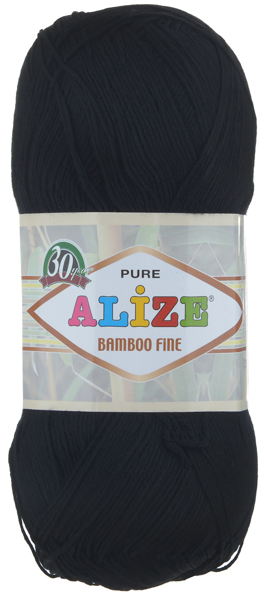Пряжа для вязания Alize Bamboo Fine, цвет: черный (60), 440 м, 100 г, 5 шт688988_60 Пряжа для вязания Alize Bamboo Fine, цвет: черный (60), 440 м, 100 г, 5 шт688988_60Пряжа Alize Bamboo Fine подходит для ручного вязания детям и взрослым. Пряжа однотонная, приятная на ощупь, хорошо лежит в полотне. Изделия из такой нити получаются мягкие и красивые. Рекомендованные спицы 2,5-3,5 мм и крючок для вязания 1-3 мм. Состав: 100% бамбук.