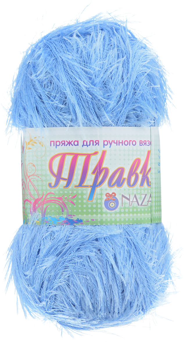 Пряжа для вязания Nazar Травка, цвет: голубой (2793), 150 м, 100 г, 5 шт349001_2793 Пряжа для вязания Nazar Травка, цвет: голубой (2793), 150 м, 100 г, 5 шт349001_2793Пряжа для вязания Nazar Травка изготовлена из 100% полиэстера. Это - пряжа с ворсом. Изделия выглядят как меховые, на ощупь очень мягкие и шелковистые. Полотно выглядит пушистым с обеих сторон. Из такой пряжи великолепно получаются коврики и пледы, чехлы для мебели, декоративные наволочки и игрушки, шарфы и палантины. Подходит для вязания на спицах и крючках 4 мм. Состав: 100% полиэстер. Толщина нити: 1,5 мм.
