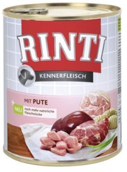 Консервы для собак Rinti, с индейкой, 800 г91083 Консервы для собак Rinti, с индейкой, 800 г91083Консервированный корм для собак Rinti производится из различных сортов мяса по специальной щадящей технологии для сохранения витаминов. В этом рационе нет ничего кроме мяса, малого количества растительных добавок (в пределах 1%), витаминов и минералов. Консервы Rinti отлично подходят для собак средних и крупных пород. Консервированный корм не содержит мясной или костной муки, сои, красителей, консервантов и ароматизаторов - только мясо, порубленное кусочками. Не вызывает аллергии (даже курица) и уменьшает нагрузку на желудочно-кишечный тракт. Товар сертифицирован.