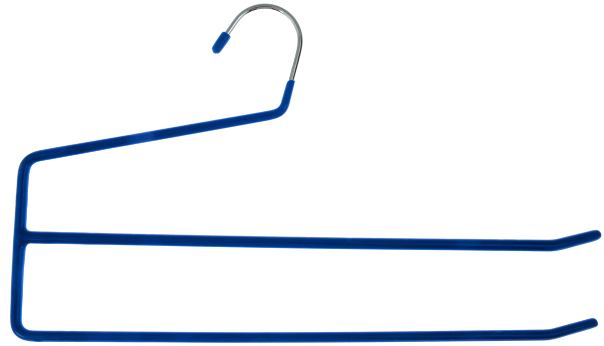 Вешалка для одежды "Flatel", цвет: синий, 35 см