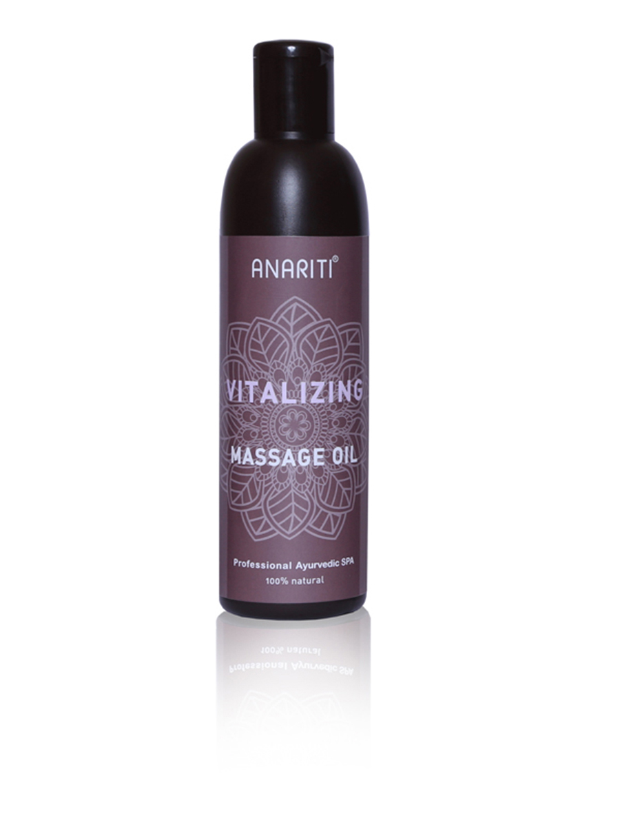 Anariti тонизирующее массажное масло,250 г19080 Anariti тонизирующее массажное масло,250 г19080Натуральное кунжутное масло первого холодного отжима в прекрасной комбинации с экзотическими экстрактами имбиря, перца и уникального индийского растения ашваганда насыщает кожу витаминами и обеспечивает быстрый и заметный оздоравливающий эффект. Ашваганда или индийский жень-шень – широко используемое в аюрведической практике растение — известно своими укрепляющими и омолаживающими свойствами. Название её происходит от двух санскритских слов «ашва» – конь и «ганда» – трава, поскольку наделяет человека поистине «лошадиной» жизненной силой и сексуальной энергией.