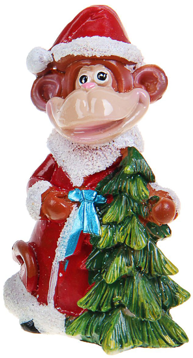 Фигурка декоративная Sima-land Обезьянка Дед Мороз с елочкой, высота 8 см1057366_красный Фигурка декоративная Sima-land Обезьянка Дед Мороз с елочкой, высота 8 см1057366_красныйДекоративная фигурка Sima-land Обезьянка Дед Мороз с елочкой станет прекрасным дополнением интерьера дома в преддверии Нового года. Фигурка выполнена из полистоуна в виде забавной обезьянки в ярком костюме и с елкой в руке. В год Обезьяны такой символ будет как раз актуален, стоит расположить его на самой видной полочке, чтобы он привлекал внимание. Оригинальный дизайн и красочное исполнение создадут праздничное настроение. Кроме того, это отличный вариант подарка для ваших близких и друзей.