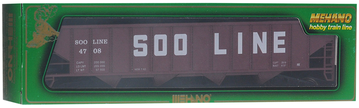 Mehano Саморазгружающийся бункерный грузовой вагон Soo LineT077 Mehano Саморазгружающийся бункерный грузовой вагон Soo LineT077Саморазгружающийся бункерный грузовой вагон Mehano Soo Line выполнен на высочайшем уровне с мелкими деталями и в точной раскраске железной дороги определенного периода времени. Корпус модели выполнен из пластика, колеса выполнены из металла. Модель высоко детализирована и окрашена в соответствии со своим реальным прототипом. В комплект также входят два пластиковых крепления, благодаря которым вы сможете соединить вагончики в железнодорожный состав. Коллекционная модель станет не только интересной игрушкой для ребенка, интересующегося поездами, но и займет достойное место в любой коллекции. Модель совместима с железными дорогами Mehano. Оставаясь одной из наиболее желанных игрушек для большинства мальчишек и даже взрослых коллекционеров, железная дорога Mehano с дистанционным управлением неподвластна влиянию моды и времени. Для сторонников технологических новинок создаются модели современных скоростных составов, а ценители истории могут выбрать подходящий комплект,...