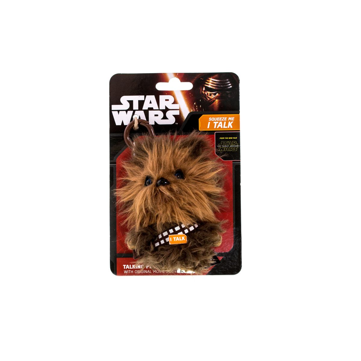Star Wars Брелок ЧубаккаSW00261 Star Wars Брелок ЧубаккаSW00261Брелок Star Wars Чубакка - милый и стильный аксессуар, который придется по душе поклонникам космической саги Звездные войны. Брелок можно повесить на связку ключей или рюкзак. Внутрь игрушки встроено электронное устройство, воспроизводящее звуки героя из фильма. Игрушка выполнена из материалов высокого качества, набивка - гипоаллергенный синтепон. Работает от незаменяемых батареек.
