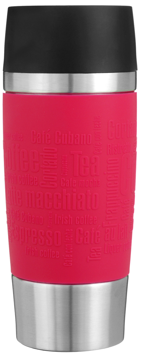 Термокружка Emsa Travel Mug, цвет: красный, стальной, 0,36 л513356 Термокружка Emsa Travel Mug, цвет: красный, стальной, 0,36 л513356Термокружка Emsa Travel Mug - это идеальный попутчик в дороге - не важно, по пути ли на работу, в школу или во время похода по магазинам. Вакуумная кружка на 100% герметична. Кружка имеет двустенную вакуумную колбу из нержавеющей стали, благодаря чему температура жидкости сохраняется долгое время. Кружку удобно держать благодаря покрытию Soft Touch из силикона. Изделие открывается нажатием кнопки. Пробка разбирается и превосходно моется. Дно кружки выполнено из силикона, что препятствует скольжению. Диаметр кружки по верхнему краю: 8 см. Диаметр дна кружки: 6,5 см. Высота кружки: 20,5 см. Сохранение холодной температуры: 8 ч. Сохранение горячей температуры: 4 ч.