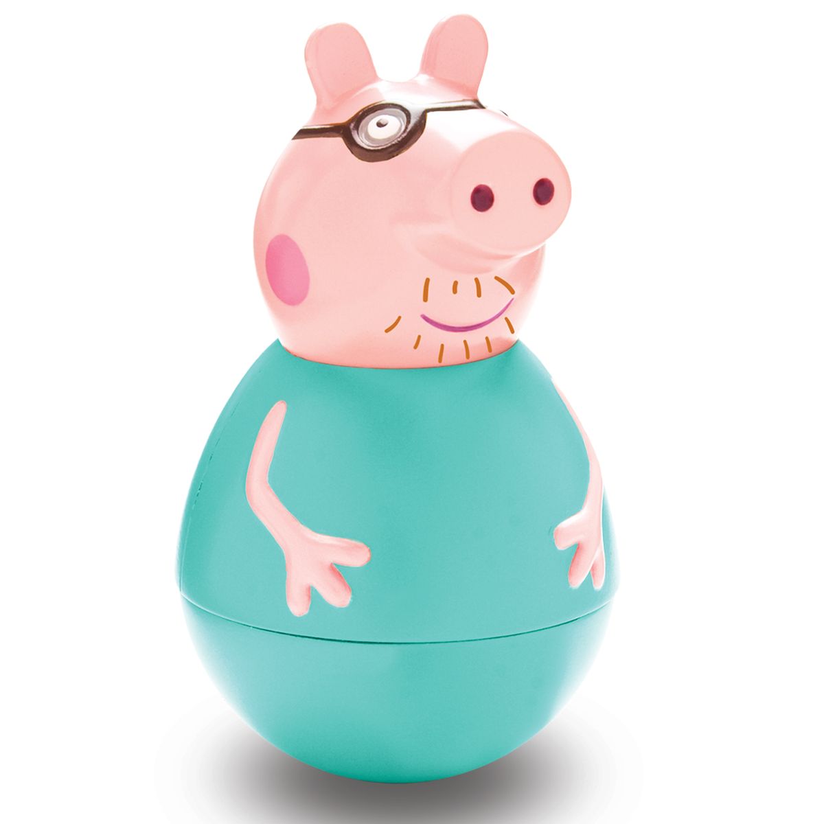 Peppa Pig Неваляшка Папа Пеппы28798 Peppa Pig Неваляшка Папа Пеппы28798Неваляшка Peppa Pig Папа Пеппы, созданная по мотивам мультсериала Peppa Pig привлечет внимание вашего малыша и станет для него любимой игрушкой. Качайте ее в разные стороны, а она никогда не упадет. Веселая игра с ней развивает у детей координацию движений, тренирует цветовосприятие и мышление. Соберите коллекцию неваляшек в виде любимых героев мультфильма «Свинка Пеппа» и устраивайте веселые игры с малютками!