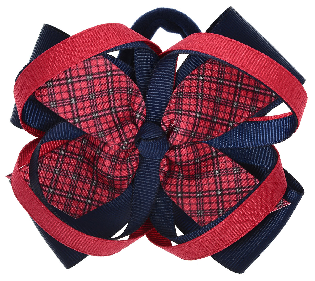 Babys Joy Резинка для волос цвет синий красный AL 969AL 969_т.синий/красный Babys Joy Резинка для волос цвет синий красный AL 969AL 969_т.синий/красныйРезинка для волос Babys Joy выполнена в виде банта, сшитого из однотонных лент синего и красного цветов и клетчатой ленты. Резинка позволит не только убрать непослушные волосы с лица, но и придать образу немного романтичности и очарования. Резинка для волос Babys Joy подчеркнет уникальность вашей маленькой модницы и станет прекрасным дополнением к ее неповторимому стилю.