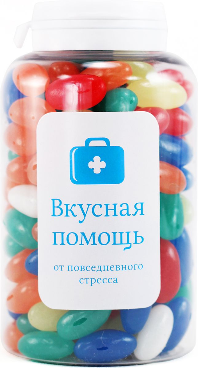 Конфеты Вкусная помощь От повседневного стресса, 250 мл4640000272227 Конфеты Вкусная помощь От повседневного стресса, 250 мл4640000272227Вкусная помощь От повседневного стресса Экстренная помощь при следующих симптомах: нечего надеть; тюбик пасты не закрыт; куча носков и ни одной пары; наушники запутались; отключили горячую воду (опять?!); в супермаркете из 10 касс работает только одна; остроумный ответ пришел в голову через час после словесной перепалки; в очереди перед тобой еще 80 человек; кто-то без спроса ест из твоей тарелки; тебе сигналят на светофоре. Срок годности: 15 месяцев