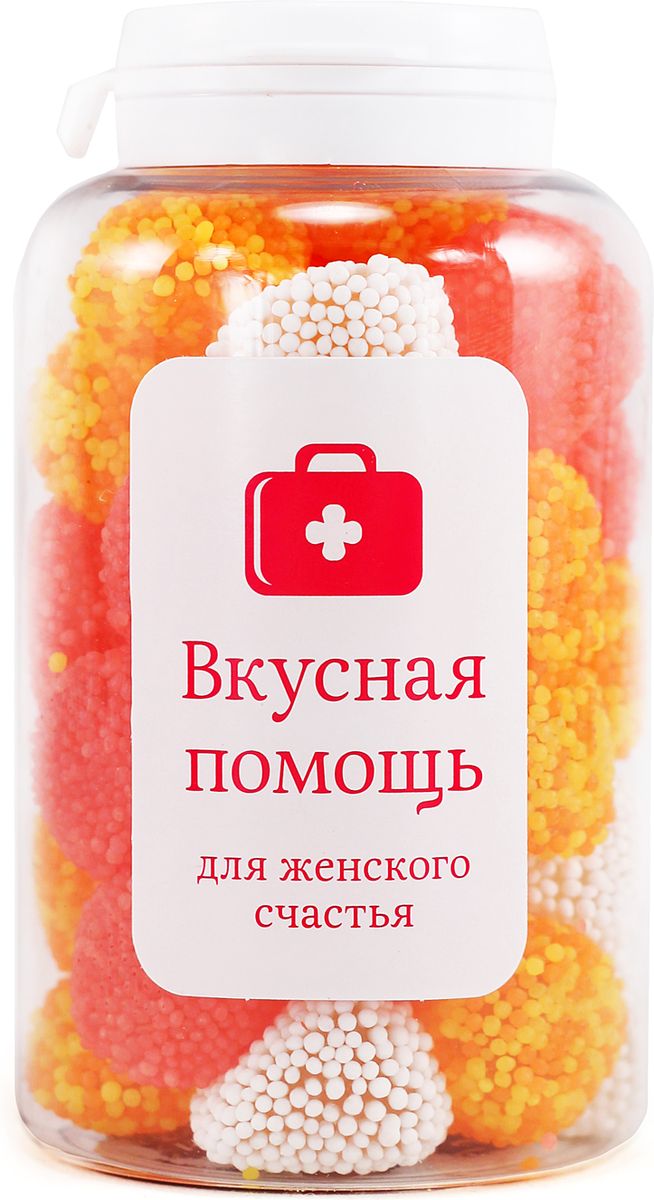 Конфеты Вкусная помощь Для женского счастья, 183 г4640000276676 Конфеты Вкусная помощь Для женского счастья, 183 г4640000276676Вкусная помощь Для женского счастья. Чтобы ощутить настоящее женское счастье, нужно совсем немного: вечером снять туфли на каблуках; с первого раза припарковаться; поплакать в конце хорошего фильма; выглядеть лучше, чем подруга; ощутить великую силу своей улыбки, заставляющую мужчин поднимать тяжелые коробки наверх. Применять как средство от истерики в таких экстренных случаях, как: сломался ноготь; новые колготки порвались; начался чемпионат по футболу; думала что нет это да, но оказалось что нет это нет; и в особо тяжелых случаях, таких как грязные носки возле кровати.