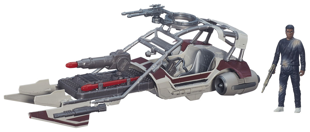 Star Wars Игровой набор Desert Landspeeder & Finn JakkuB3672_B3674 Star Wars Игровой набор Desert Landspeeder & Finn JakkuB3672_B3674Игровой набор Игровой набор Landspeeder & Finn Jakku включает в себя героя всеми любимой фантастической саги Звездные Войны Финна и его транспортное средство. Такой набор непременно понравится поклоннику Звездных войн и станет замечательным украшением любой коллекции. В наборе: фигурка и лендспайдер.