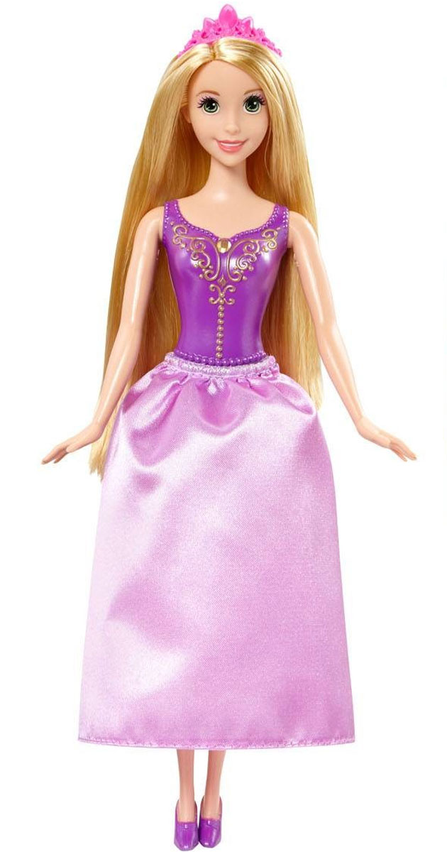 Disney Princess Кукла Рапунцель цвет платья сиреневыйY5647_CHF89 Disney Princess Кукла Рапунцель цвет платья сиреневыйY5647_CHF89Очаровательная кукла Рапунцель непременно понравится вашей малышке. С самого рождения принцесса Рапунцель была наделена необычным даром. Ее великолепные, золотые волосы обладали чудодейственными и целительными свойствами. Заточенная в башне злой колдуньей юная девушка не знала ничего об окружающей жизни. Кукла имеет пластиковый корсет (нельзя снять) и пышную юбку сиреневого цвета. У нее длинные золотые волосы и диадема на голове. Порадуйте свою дочурку таким замечательным подарком!