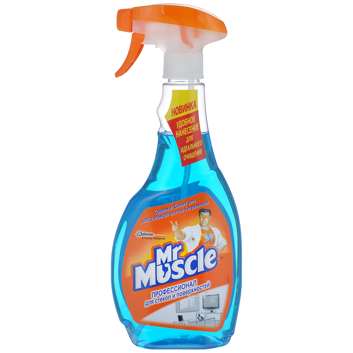 Чистящее средство для стекол и поверхностей Mr. Muscle Профессионал, 500 мл665226 Чистящее средство для стекол и поверхностей Mr. Muscle Профессионал, 500 мл665226Благодаря входящему в состав изопропиловому спирту, чистящее средство Mr. Muscle Профессионал эффективно удаляет грязь, жир, сажу, минеральные масла, придает блеск и не оставляет разводов. Идеально подходит для мытья оконного, витринного автомобильного стекол, зеркал, кафеля, внешних панелей электробытовых приборов, хромированных поверхностей, поверхностей из нержавеющей стали, поверхности холодильника. Обладает приятным ароматом лайма. Состав: вода, органический растворитель, н-ПАВ менее5%, изопропиловый спирт, а-ПАВ менее 5%, отдушка, гидроксид аммония, консервант, эмульгатор, красители. Товар сертифицирован.