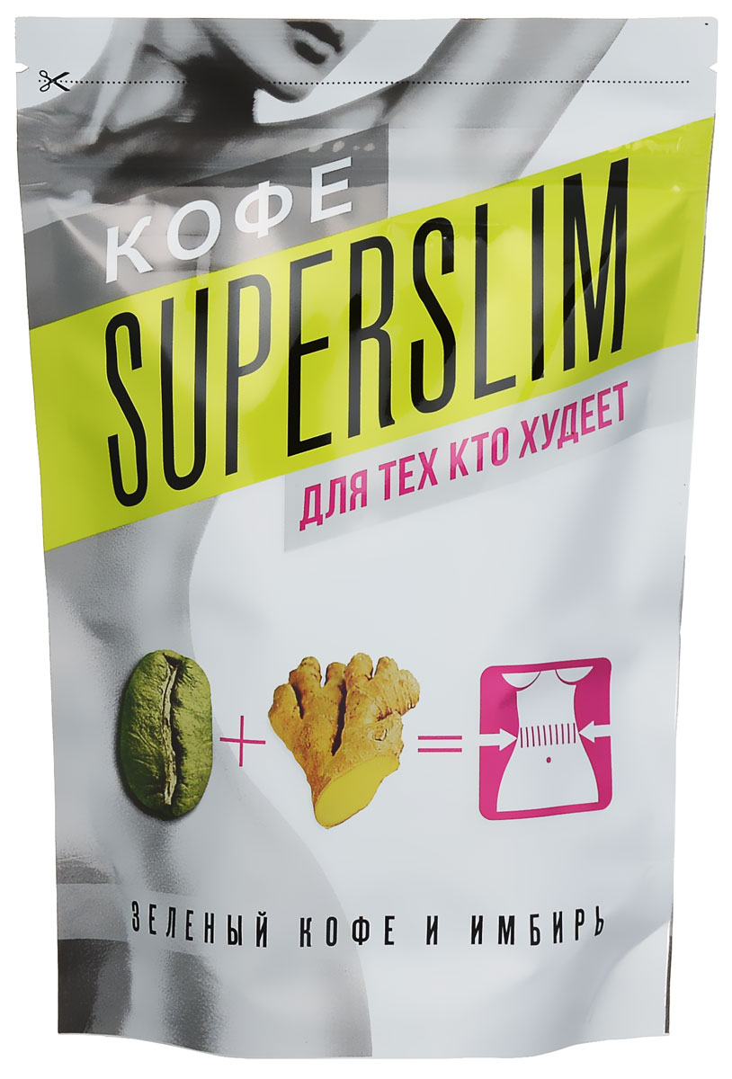 Superslim для тех, кто худеет кофейный напиток, 42 г4670016470430 Superslim для тех, кто худеет кофейный напиток, 42 г4670016470430Кофейный напиток Superslim специально создан для тех, кто любит настоящий качественный кофе и при этом стремиться держать себя в отличной форме. Зеленый кофе обладает повышенной концентрацией активных веществ и антиоксидантов, что благотворно влияет на обмен веществ. Канадский имбирь придает напитку яркий бодрящий вкус и является природным сжигателем жира на клеточном уровне. В упаковке 14 пакетиков по 3 г каждый.