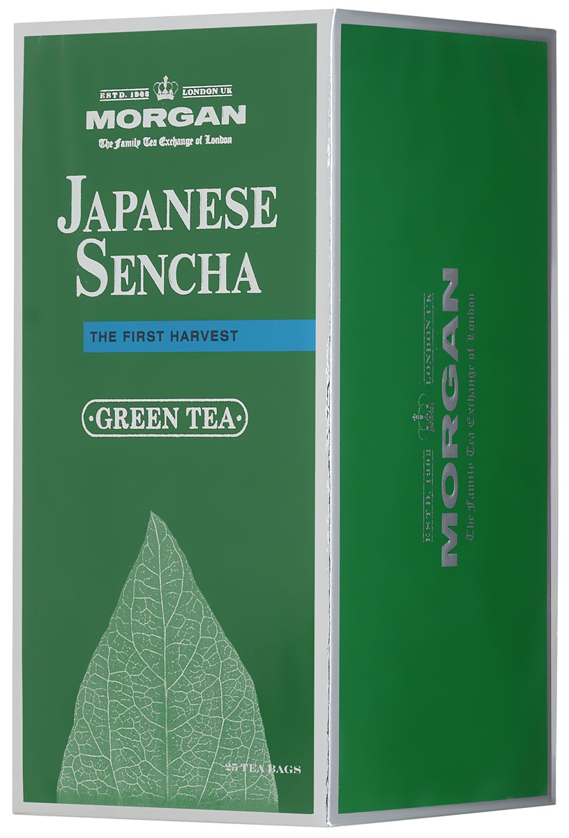 Morgan Japanese Sencha чай зеленый в пакетиках, 25 шт4607141334313 Morgan Japanese Sencha чай зеленый в пакетиках, 25 шт4607141334313Morgan Japanese Sencha - классический японский зеленый чай, во вкусе которого различим необычный морской оттенок. Редкий зеленый чай создан в японской традиции из чайных листьев первого сбора. Он придаст сил в любое время дня.